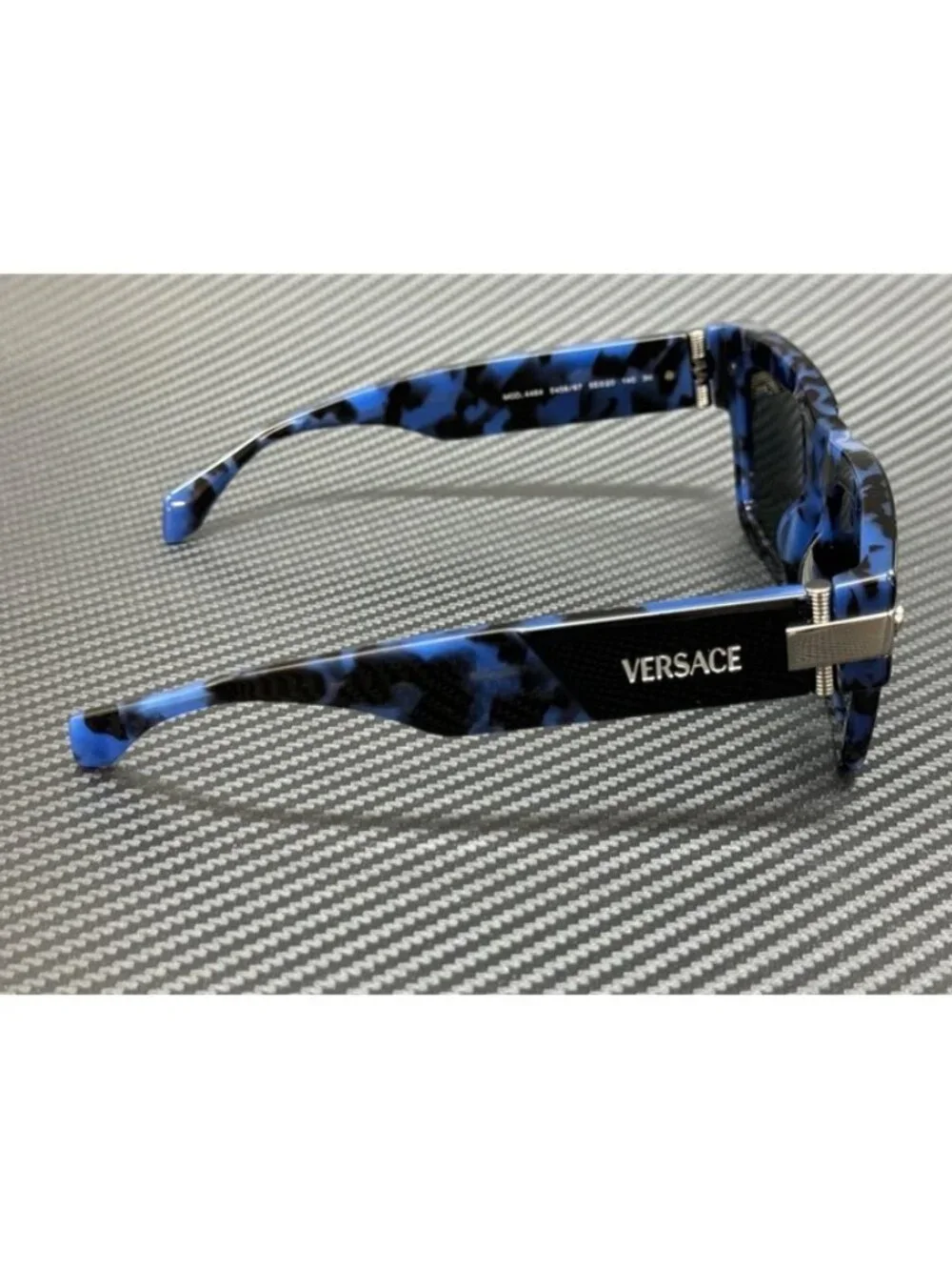 New Versace Men Havana Blue Sunglasses 52-20-145